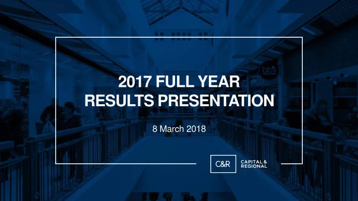 results presentation