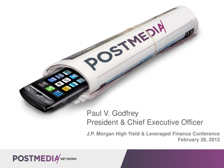 paul v godfrey president chief executive officer