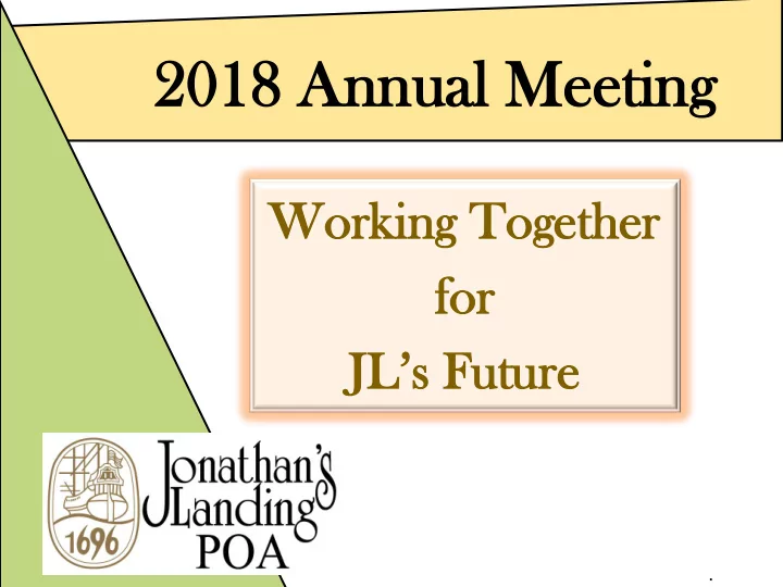 20 2018 18 an annua nual l mee meeti ting ng
