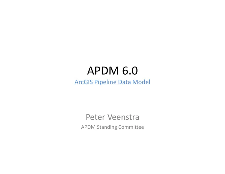 apdm 6 0