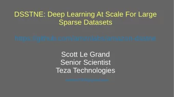 DSSTNE: Deep Learning At Scale For Large  Sparse Datasets