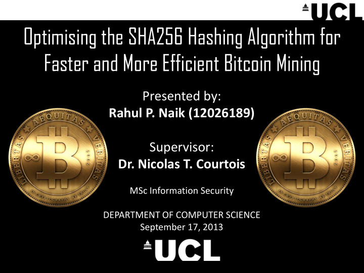 optimising the sha256 hashing algorithm for
