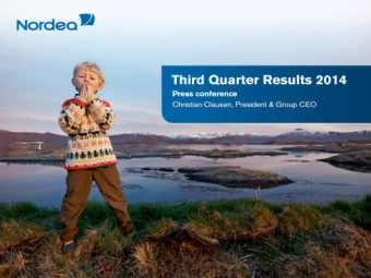Second Quarter Results 2014  Investor presentation  Disclaimer This presentation contains