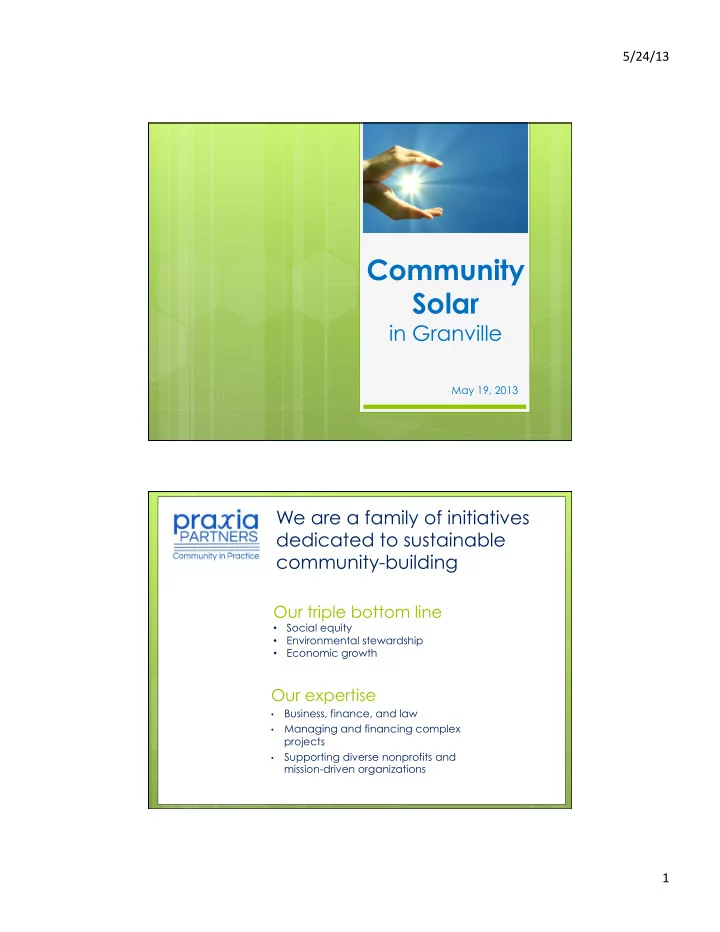 community