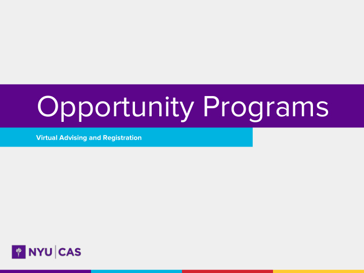 opportunity programs