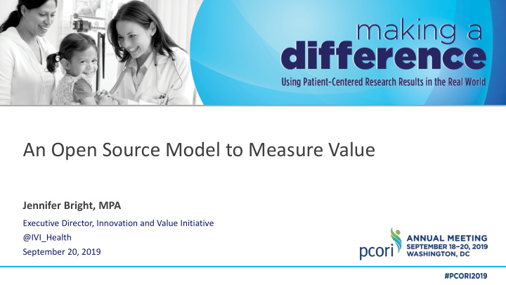 an open source model to measure value