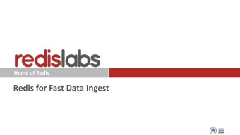 Redis for Fast Data Ingest  Agenda    Fast Data Ingest and its challenges    Redis for Fast