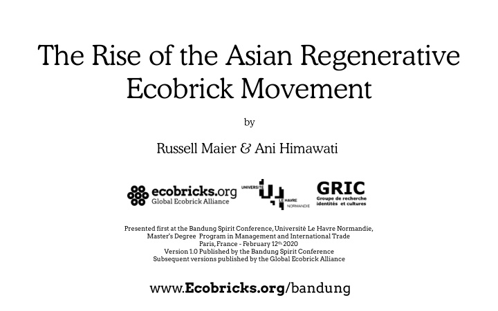 the rise of the asian regenerative ecobrick movement