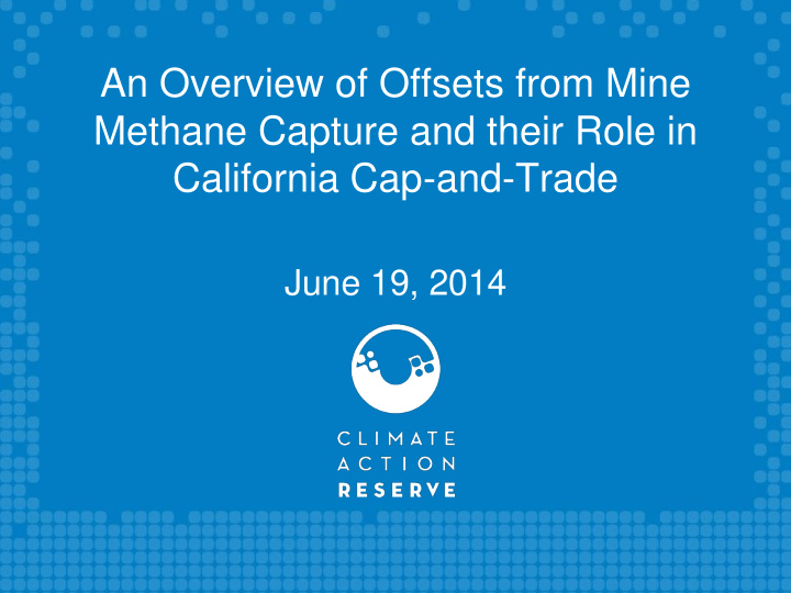 methane capture and their role in