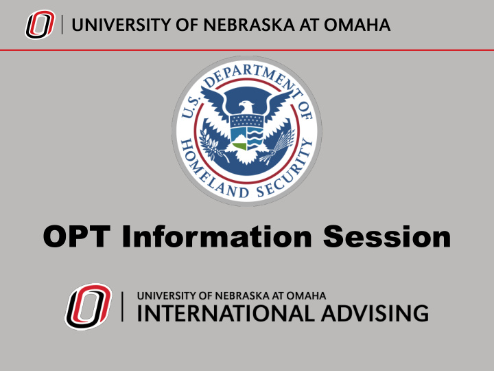 opt information session overview