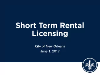 June 1, 2017                    City of New Orleans 2