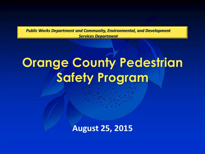 orange county pedestrian