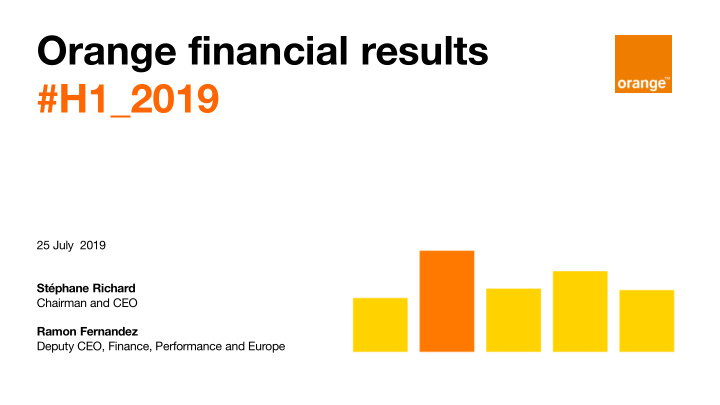 orange financial results h1 2019