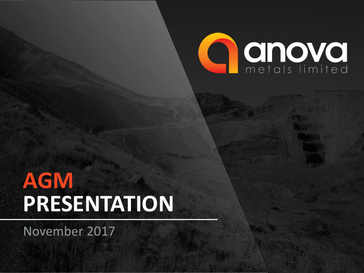 agm presentation