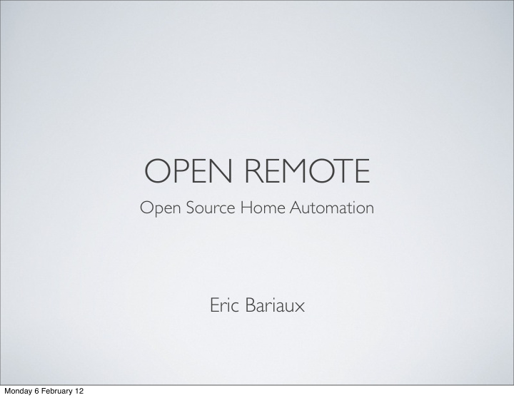 open remote