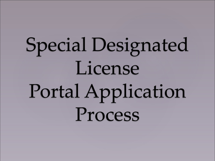 portal application process