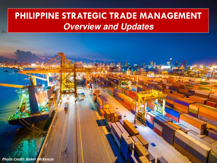 philippine strategic trade management