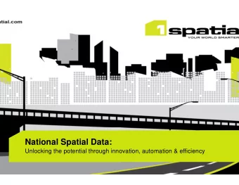 National Spatial Data:  Unlocking the potential through inno  Unlocking the potential through inno