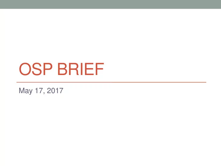 osp brief