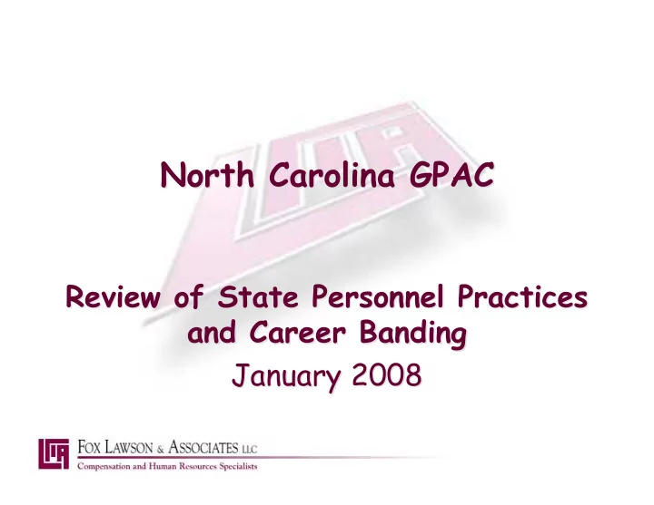 north carolina gpac north carolina gpac
