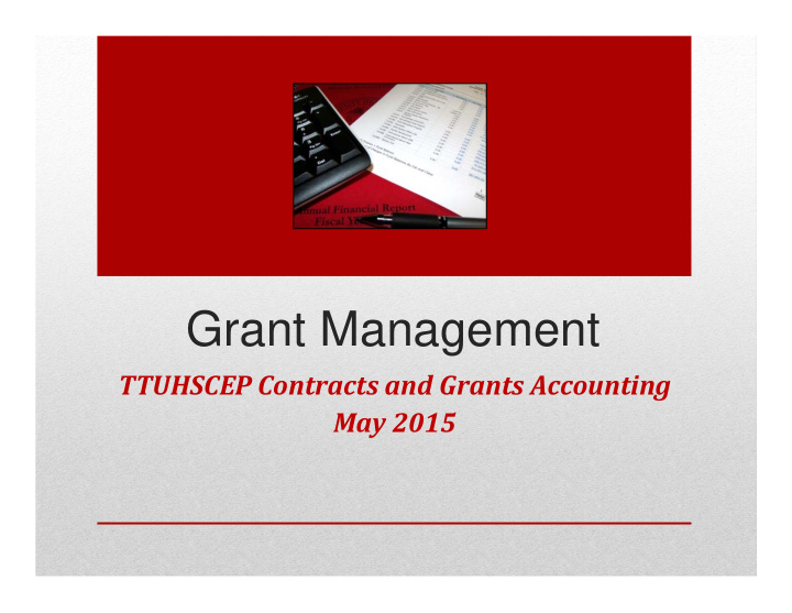 grant management