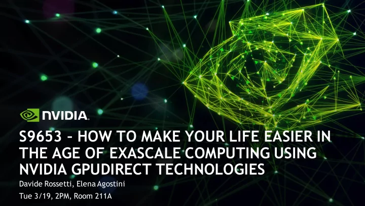 nvidia gpudirect technologies