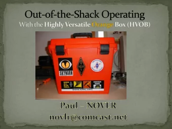 The Problem:  Forgetting to bring all the radio gear to Field Day and other events.again