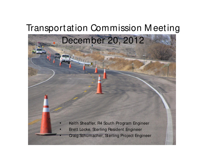 transportation commission meeting december 20 2012