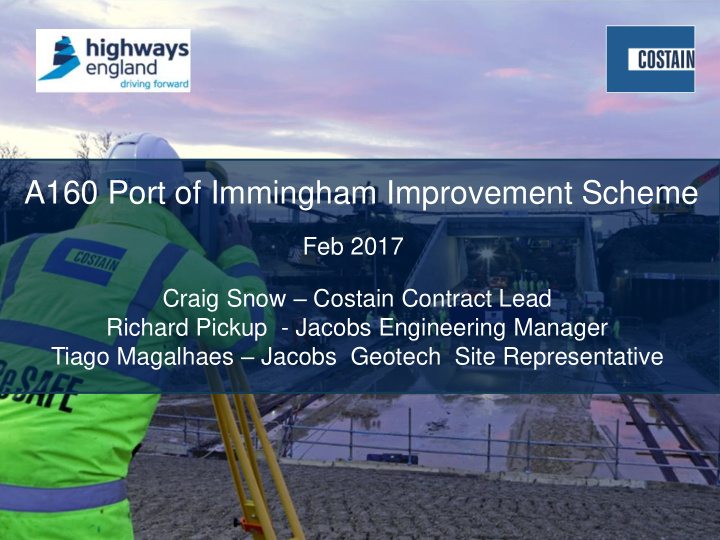 a160 port of immingham improvement scheme