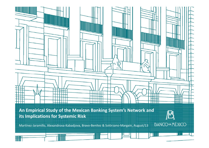 an empirical study of the mexican banking system s