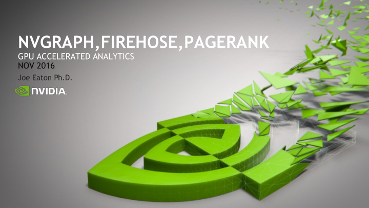 nvgraph firehose pagerank
