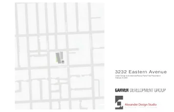 3232 Eastern Avenue  Urban Design &amp; Architectural Review Panel Final Presentation  February 18,