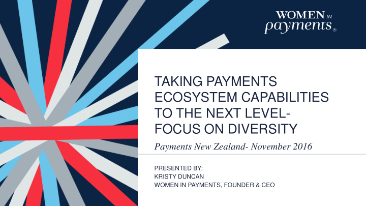 taking payments ecosystem capabilities to the next level