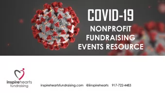 COVID-19  NONPROFIT  FUNDRAISING  EVENTS RESOURCE  inspireheartsfundraising.com   @iiinspirehearts