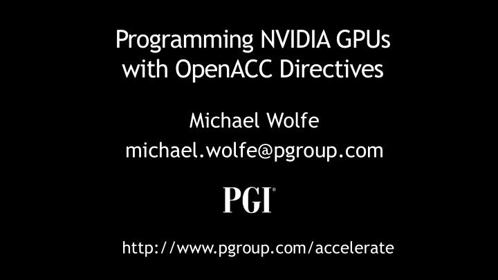 with openacc directives