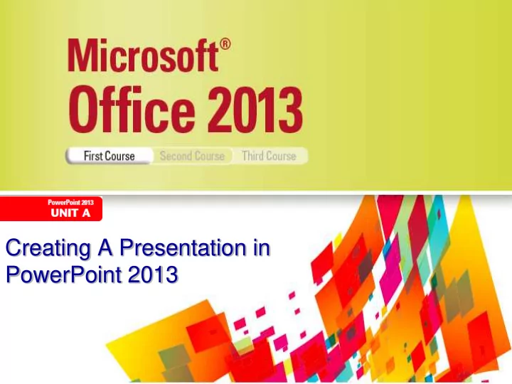 creating a presentation in