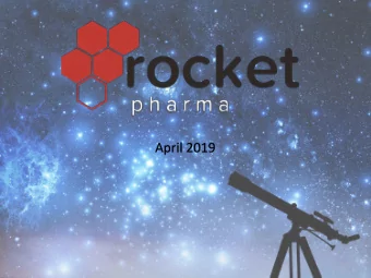 April 2019  Important Information  Cautionary Statement Regarding Forward-Looking Statements