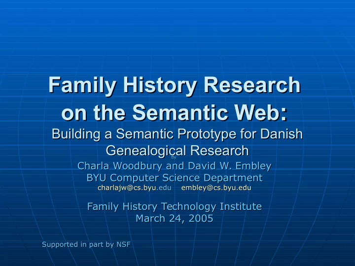 on the semantic web