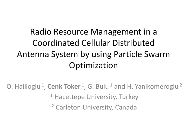 radio resource management in a