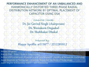 Commi  ommittee  tee  Membe  ber:  r:  Prese  sente  nted  d By:  y:  Master Program  Energy FoS -