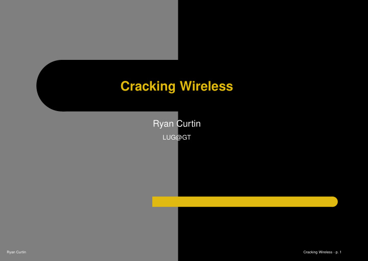cracking wireless