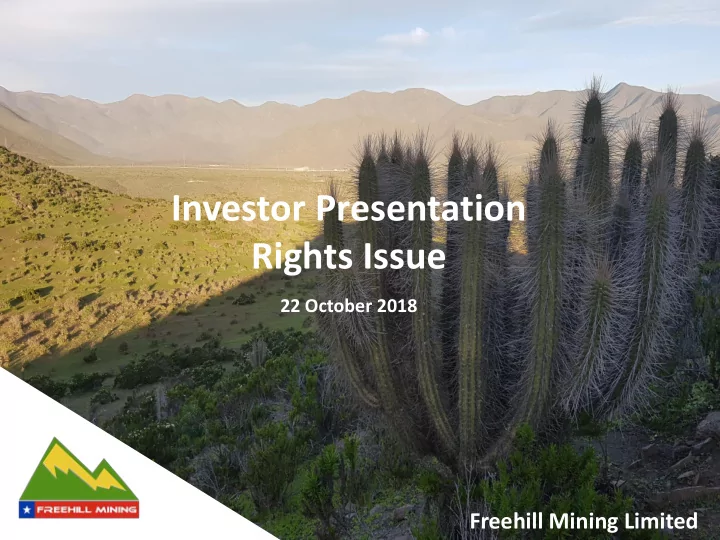 investor presentation