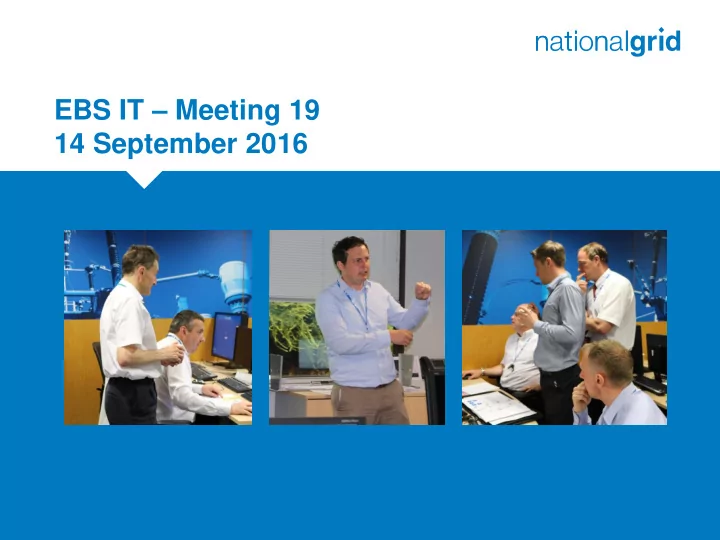 ebs it meeting 19