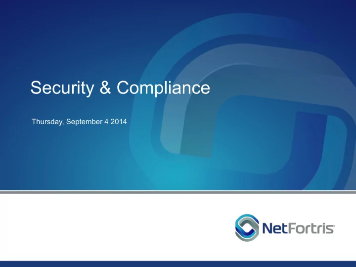 security compliance