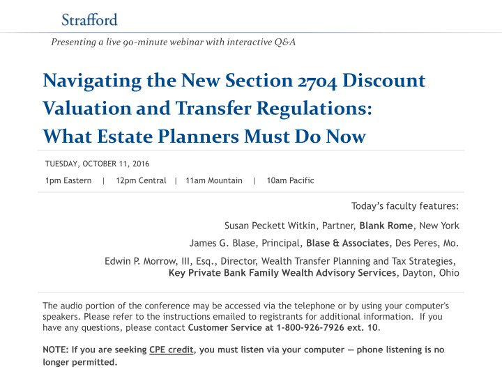 navigating the new section 2704 discount valuation and