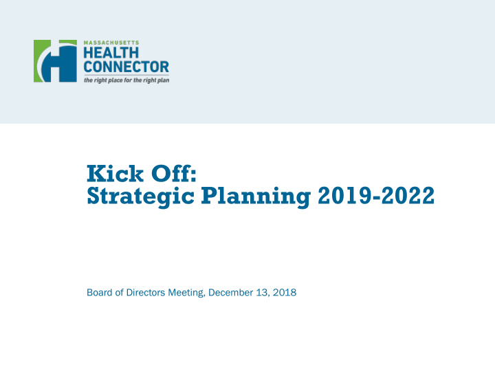 strategic planning 2019 2022