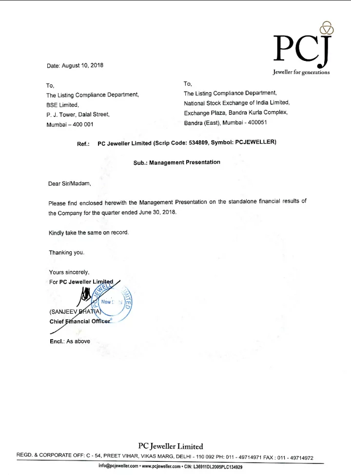 pc jeweller ltd