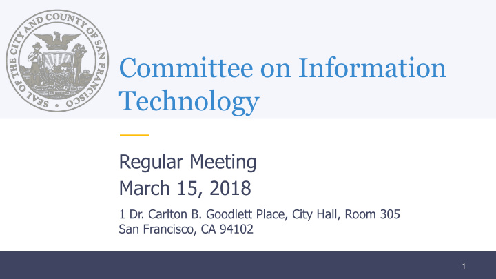committee on information