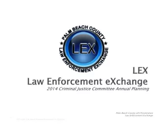 2014 Criminal Justice Committee Annual Planning  2014 Criminal Justice Committee Annual Planning