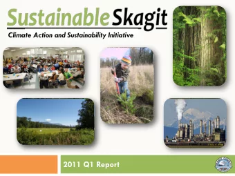 2011 Q1 Report  2011Q1  2  Report  Notables for Q1  3  New Sustainability Coordinator